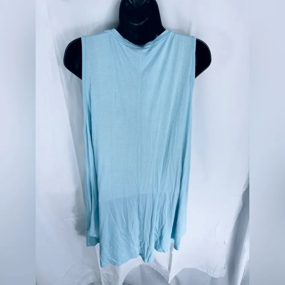 Lane Bryant The Swing Collection Baby Blue Tank Top 14 16 nwt - Picture 2 of 4